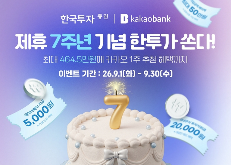한국투자증권·카카오뱅크 7년 동행…조건 맞추면 464만원대 혜택